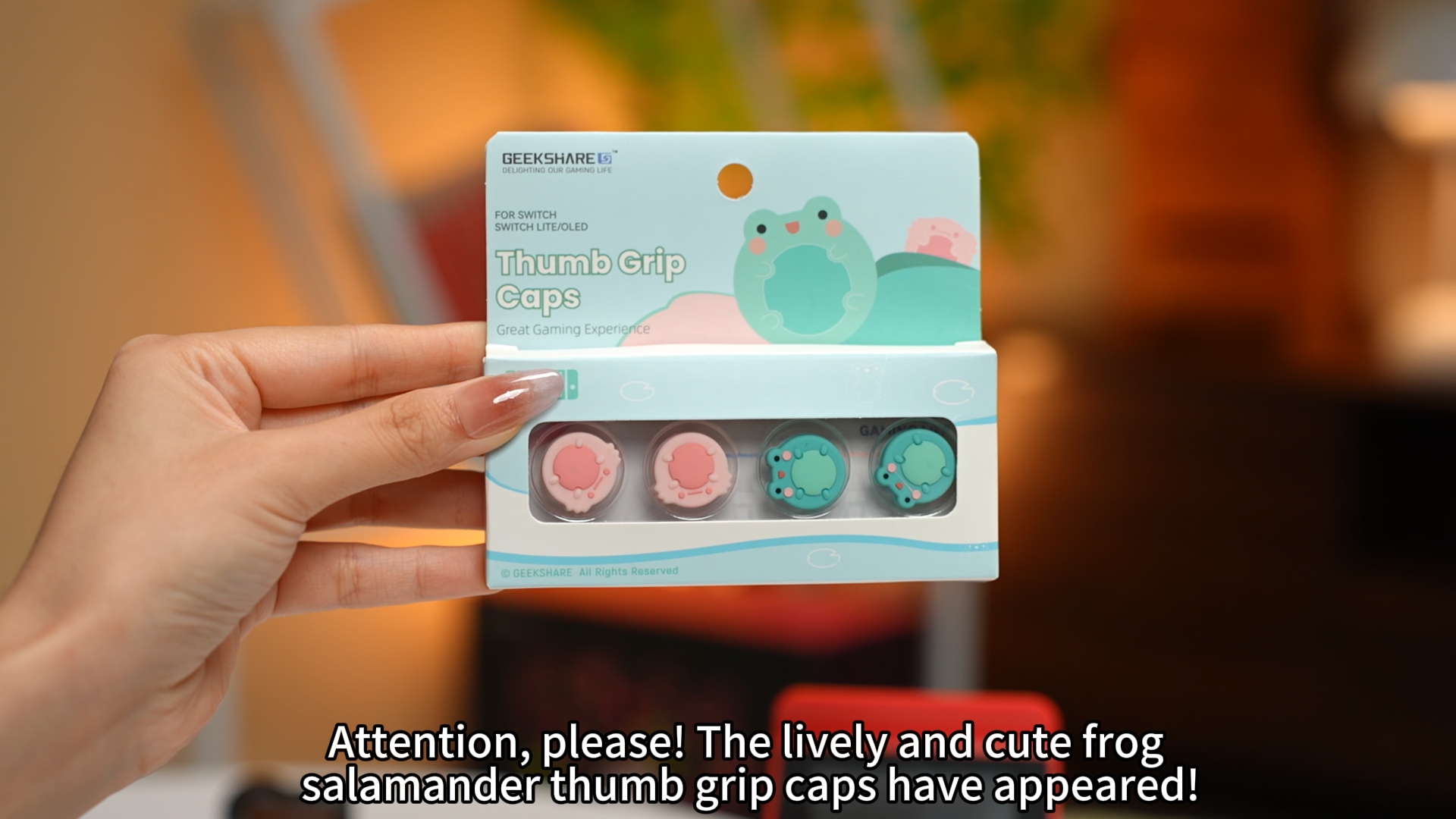 Amazon.com: GeekShare Cute Animal Theme Silicone Joycon Thumb Grip